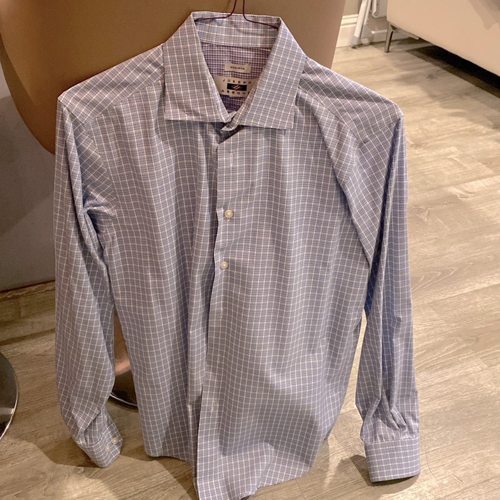 Joseph Abboud Mens Plaid Long Sleeve Shirt - Size M